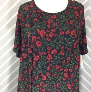 Lularoe perfect tee roses